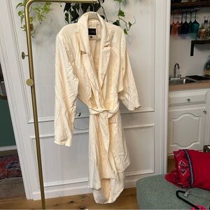 Eloquii Ivory Long Sleeve Blazer Dress